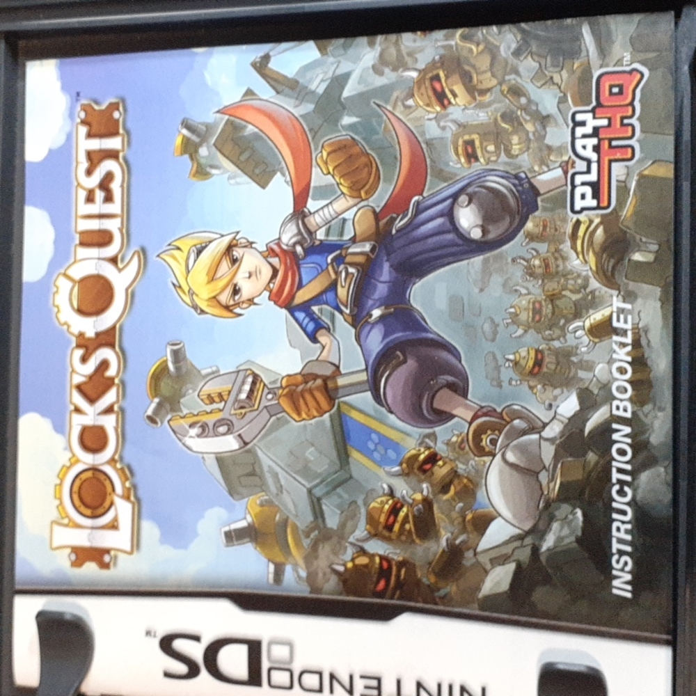 locks Quest nintendo DS game with manual missing cover art